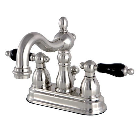 Kingston Brass KS1608PKL 4" Centerset Bathroom Faucet, Brushed Nickel KS1608PKL
